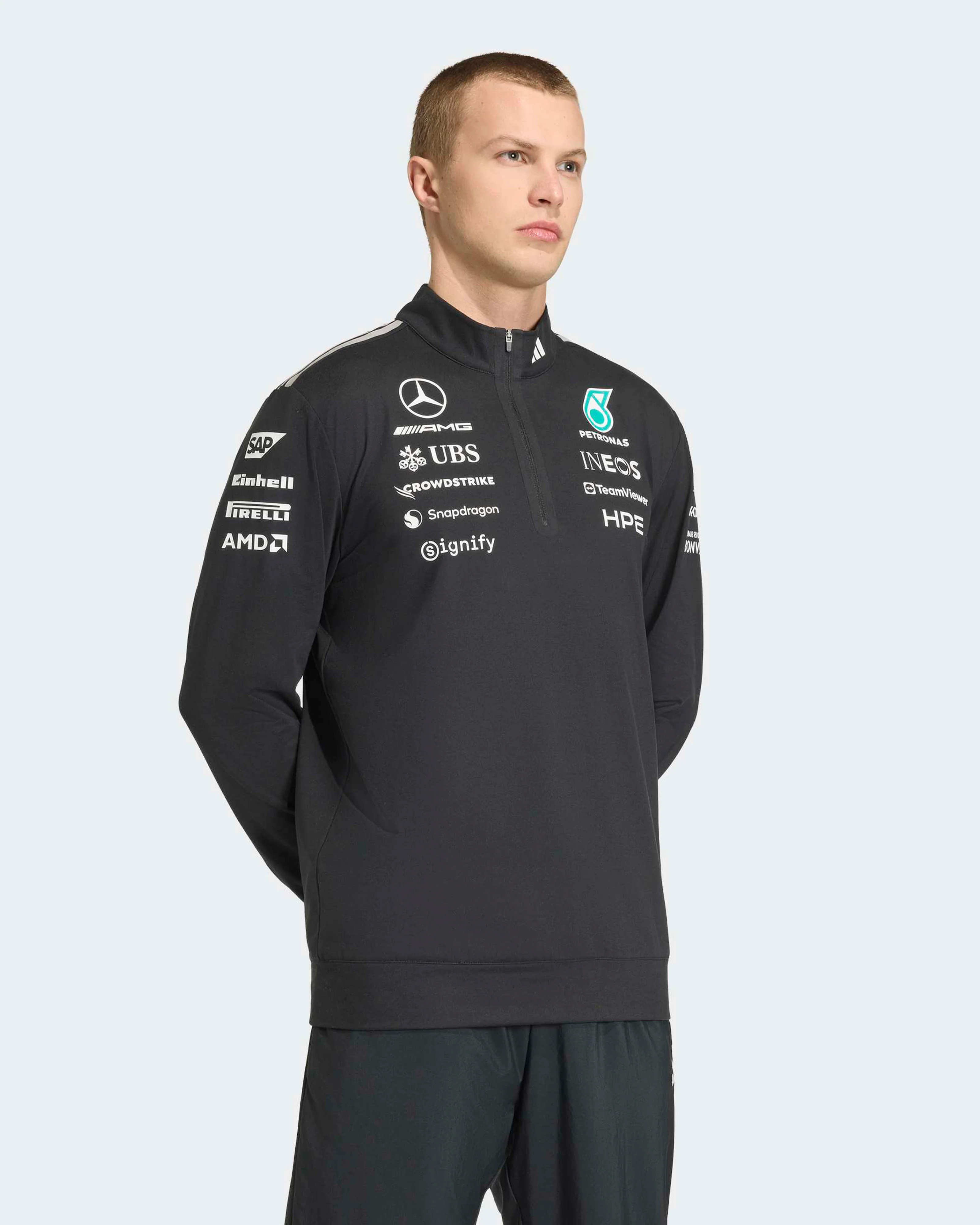 Mens 2026 Team Quarter Zip Black - Image 5